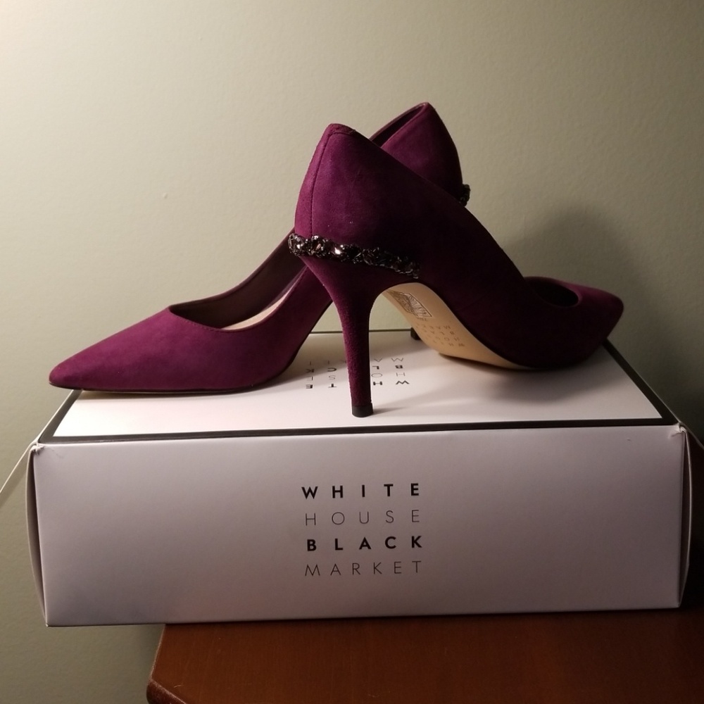 Adorable plum heels